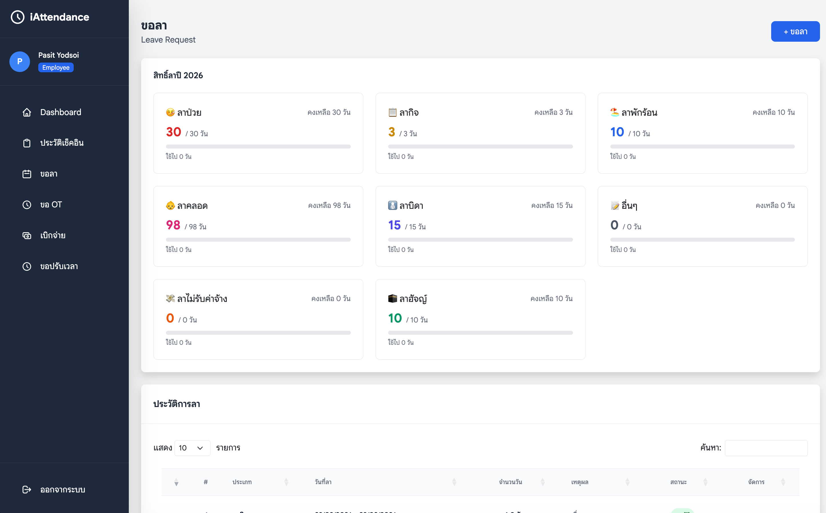 iAttendance Screen 2